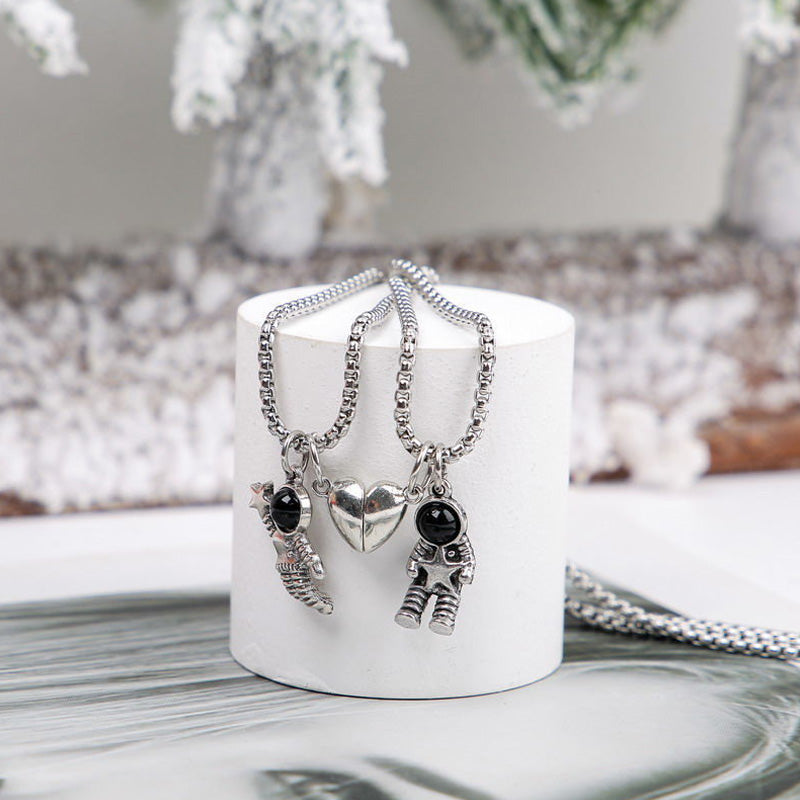 Astronaut Couple Necklace