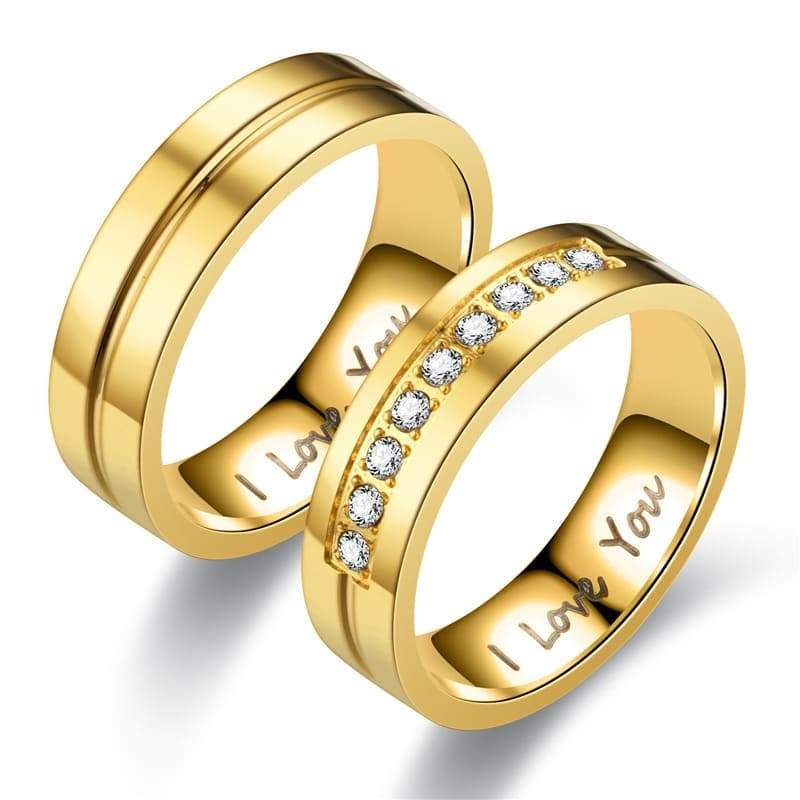 Gold rings wedding