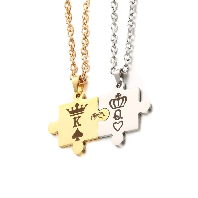 His King Her Queen Crown Necklace