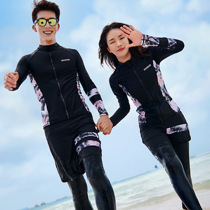 Cute wetsuit for couple