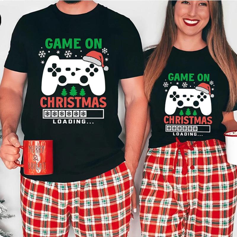 Game on Christmas Couple Shirt