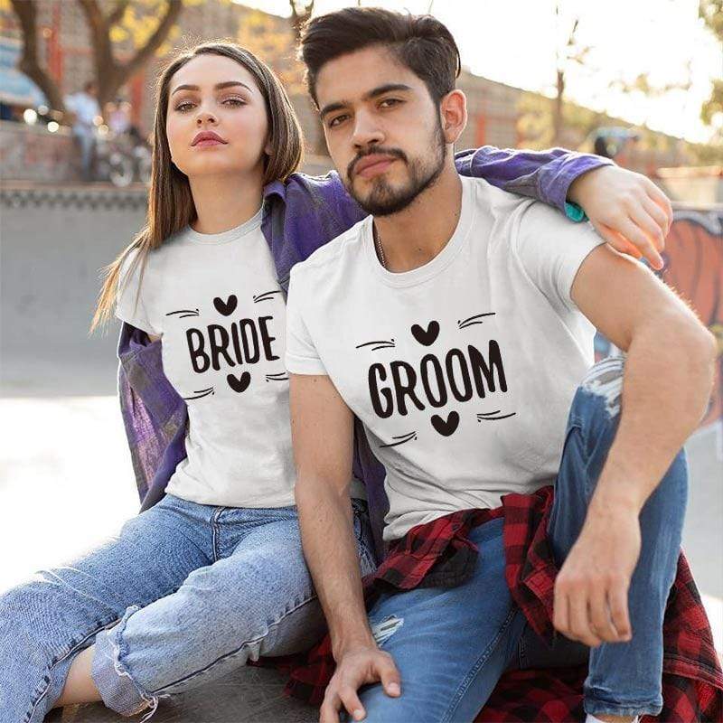 Shirts for bride and groom