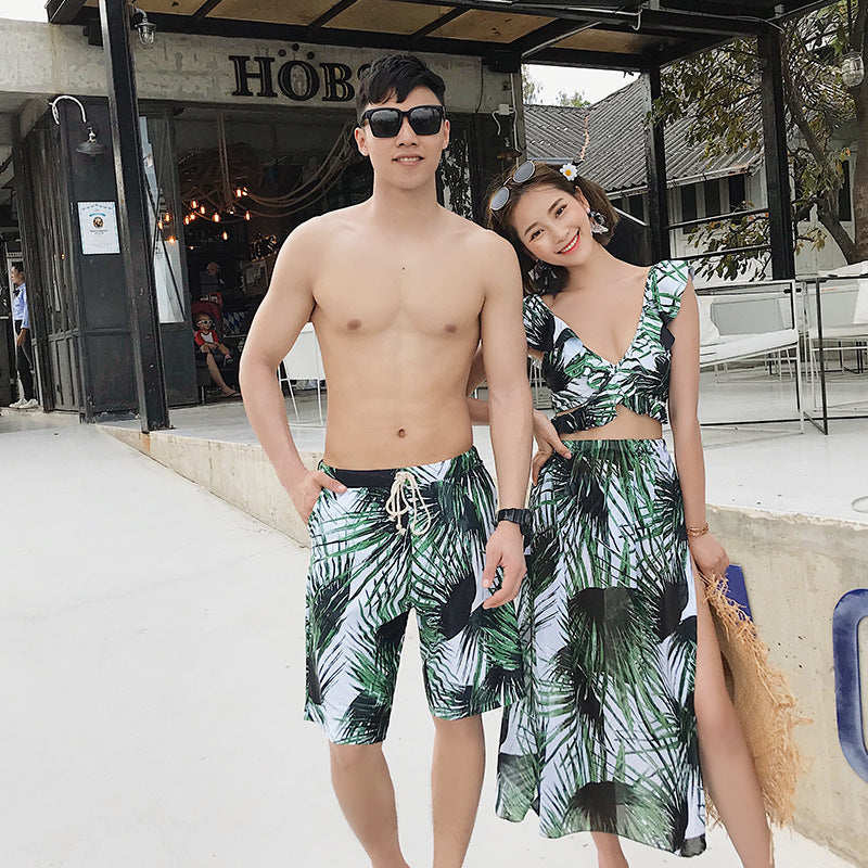 Matching beachwear for couples