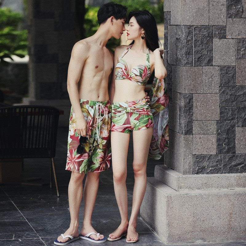 Matching designer swimwear for couples
