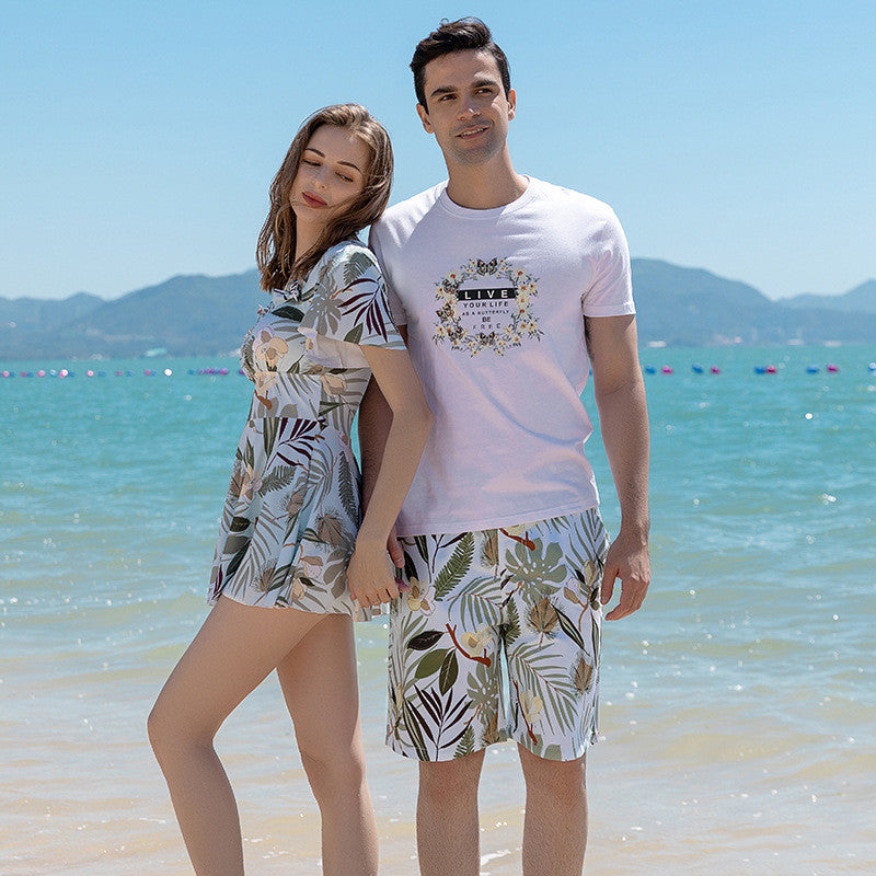 Matching swimsuit set for couples