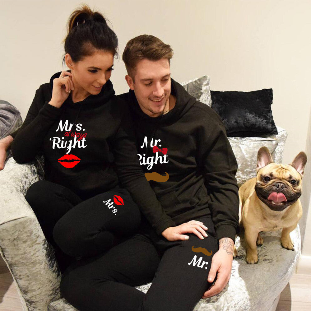 Mrs mr right tracksuits
