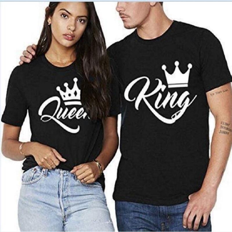 Cute king and queen couple t shirts