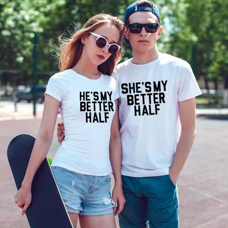 Cute couple shirts She's my better half