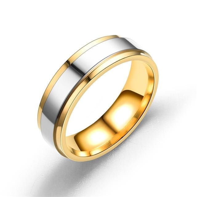 Husband and wife wedding rings