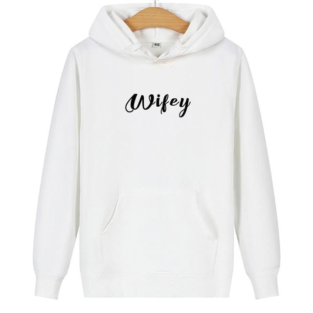 Hubby wifey couple hoodies