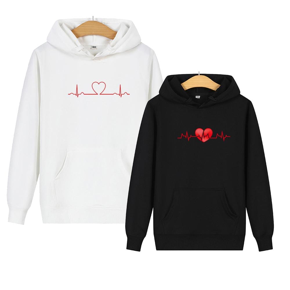 Matching hoodies Graphic hearts