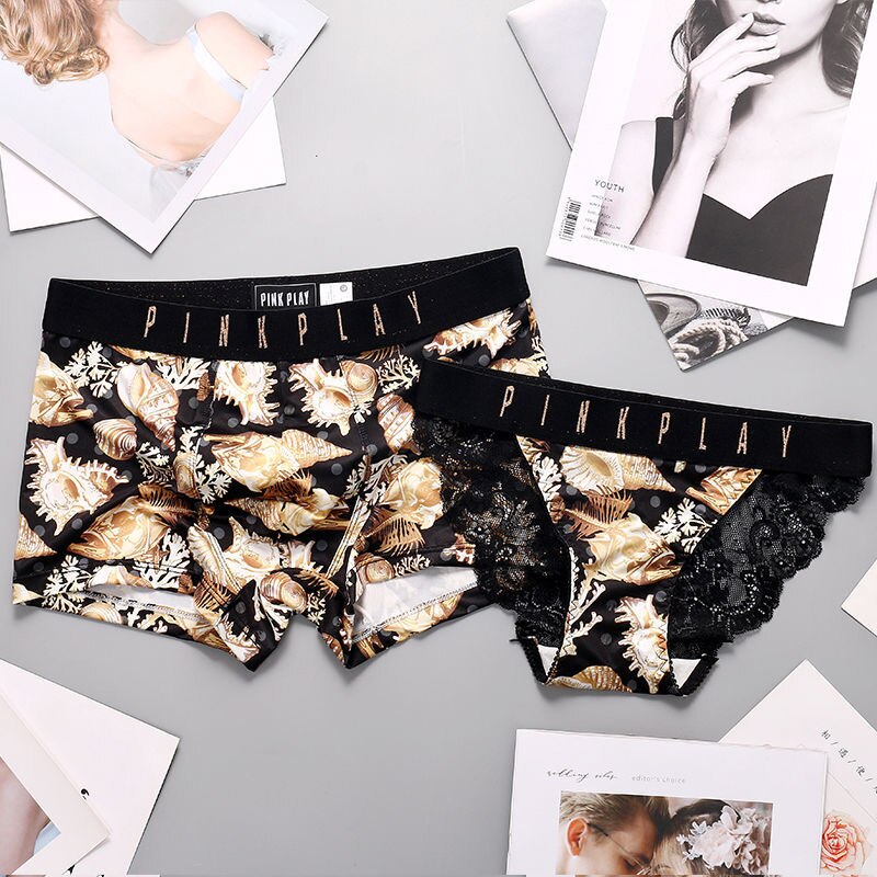 Couples silk underwear