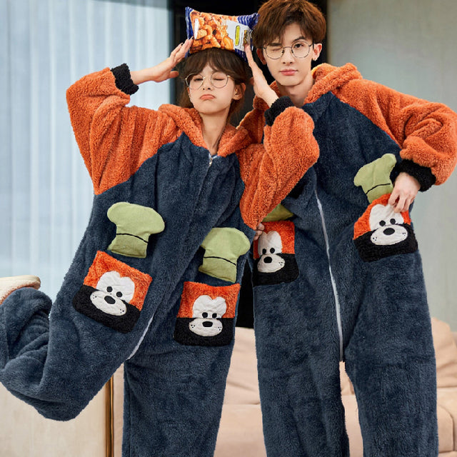 Raccoon onesie for couple