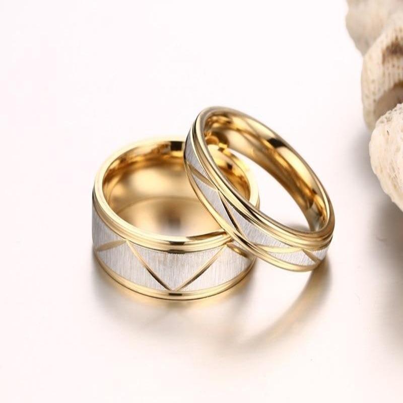 Matching promise rings for couples