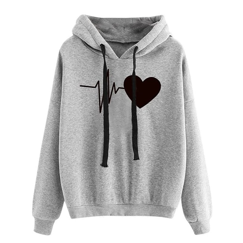 Cute couple hoodies heart