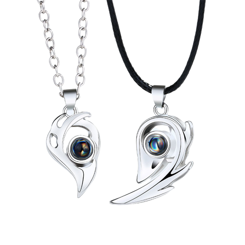 100 Languages Couple Necklace