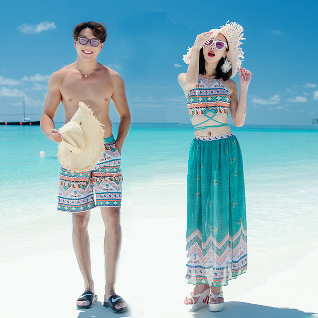 Couple matching swimwear set