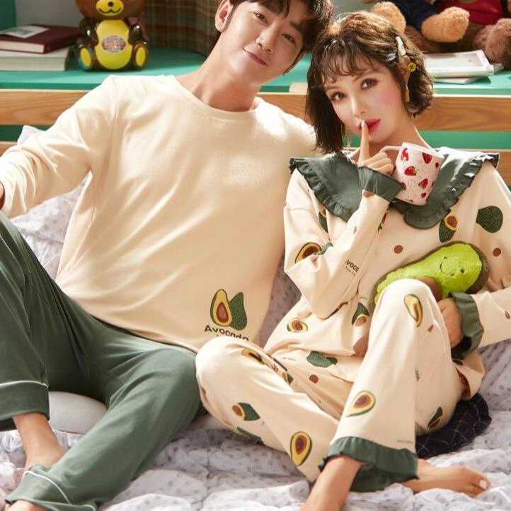 Couple Pajamas Avocado