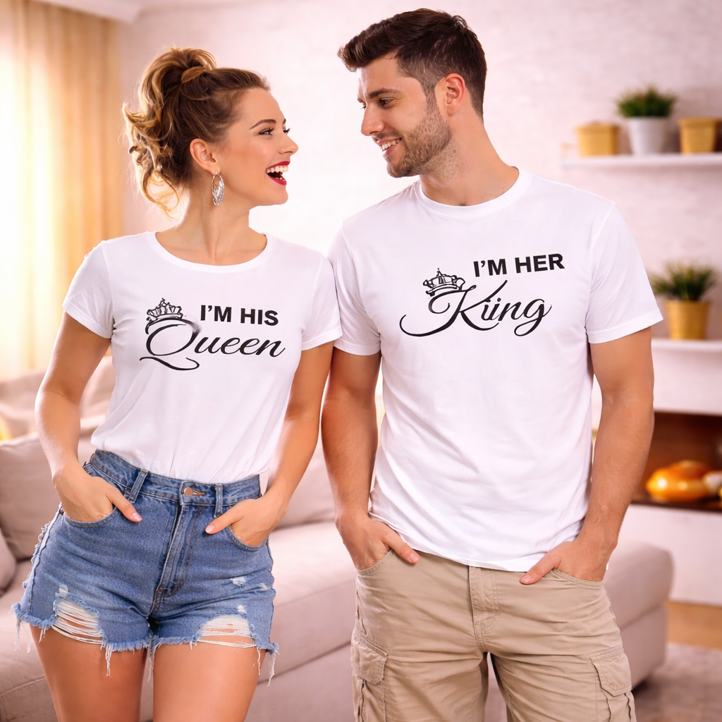 King and queen matching shirts