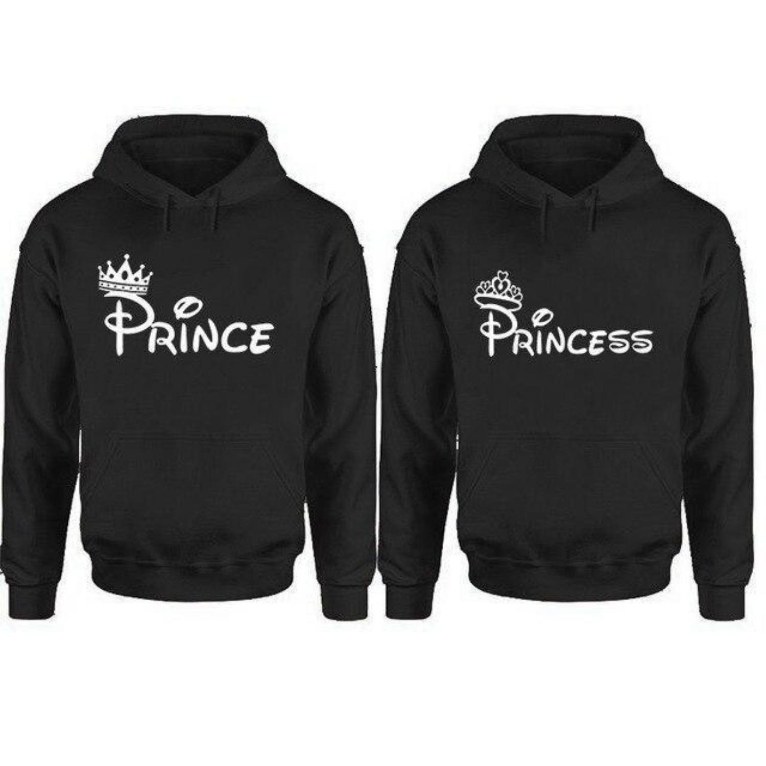 Couple Hoodie Prince and Princess