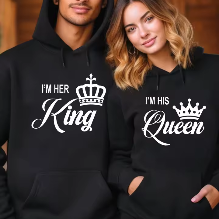 Matching King and Queen Hoodies