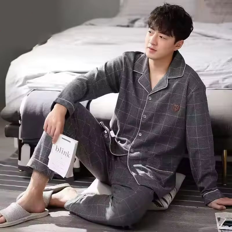 Gray Couple Pajamas