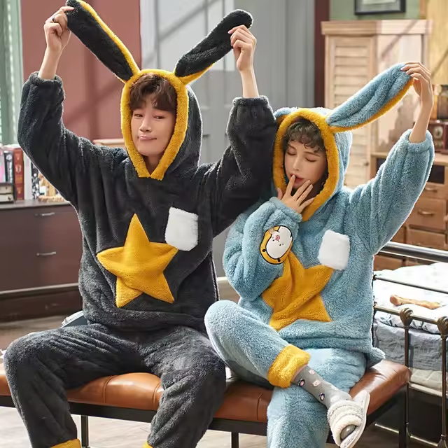 Rabbit couple onesie